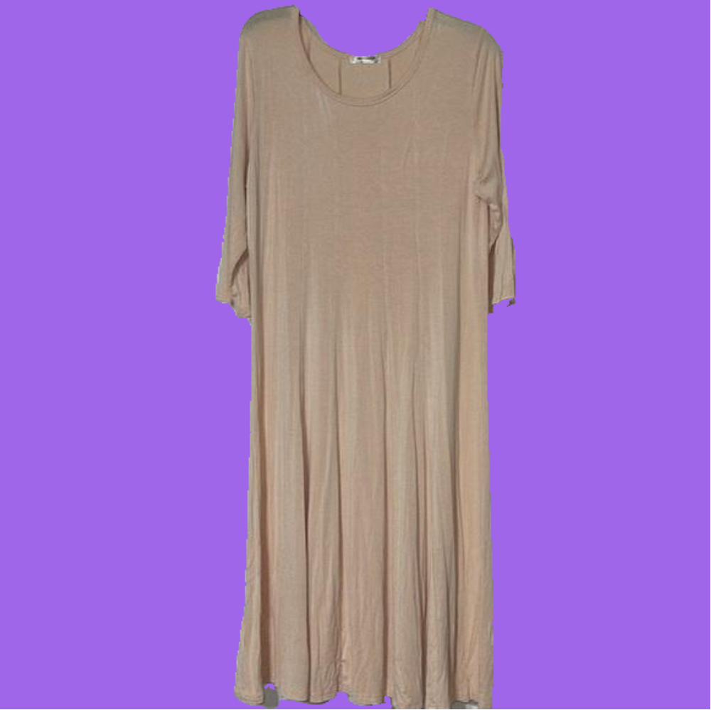 Like new beige dress XL